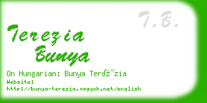 terezia bunya business card